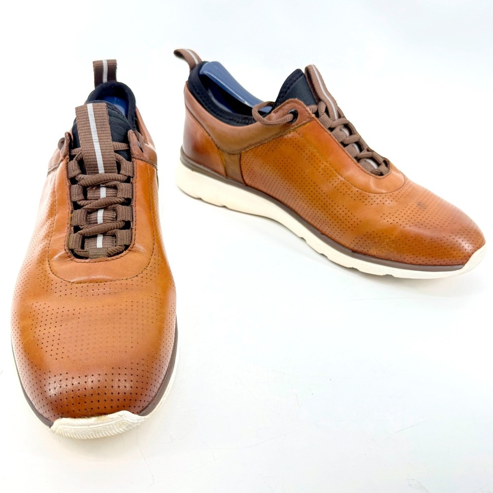 Johnston & Murphy XC4 Prentiss U-Throat Sneaker Mens 8.5 Tan Waterproof Leather